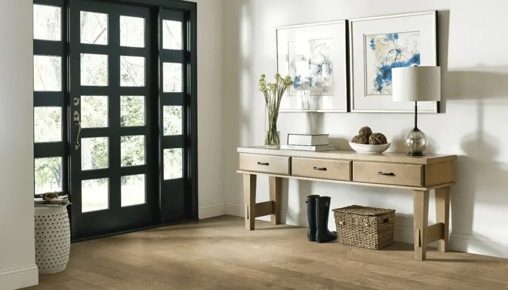 Beautiful hardwood flooring in large entryway