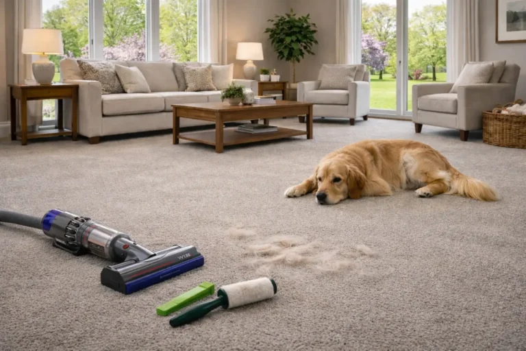 How to Remove Pet Hair from Carpet